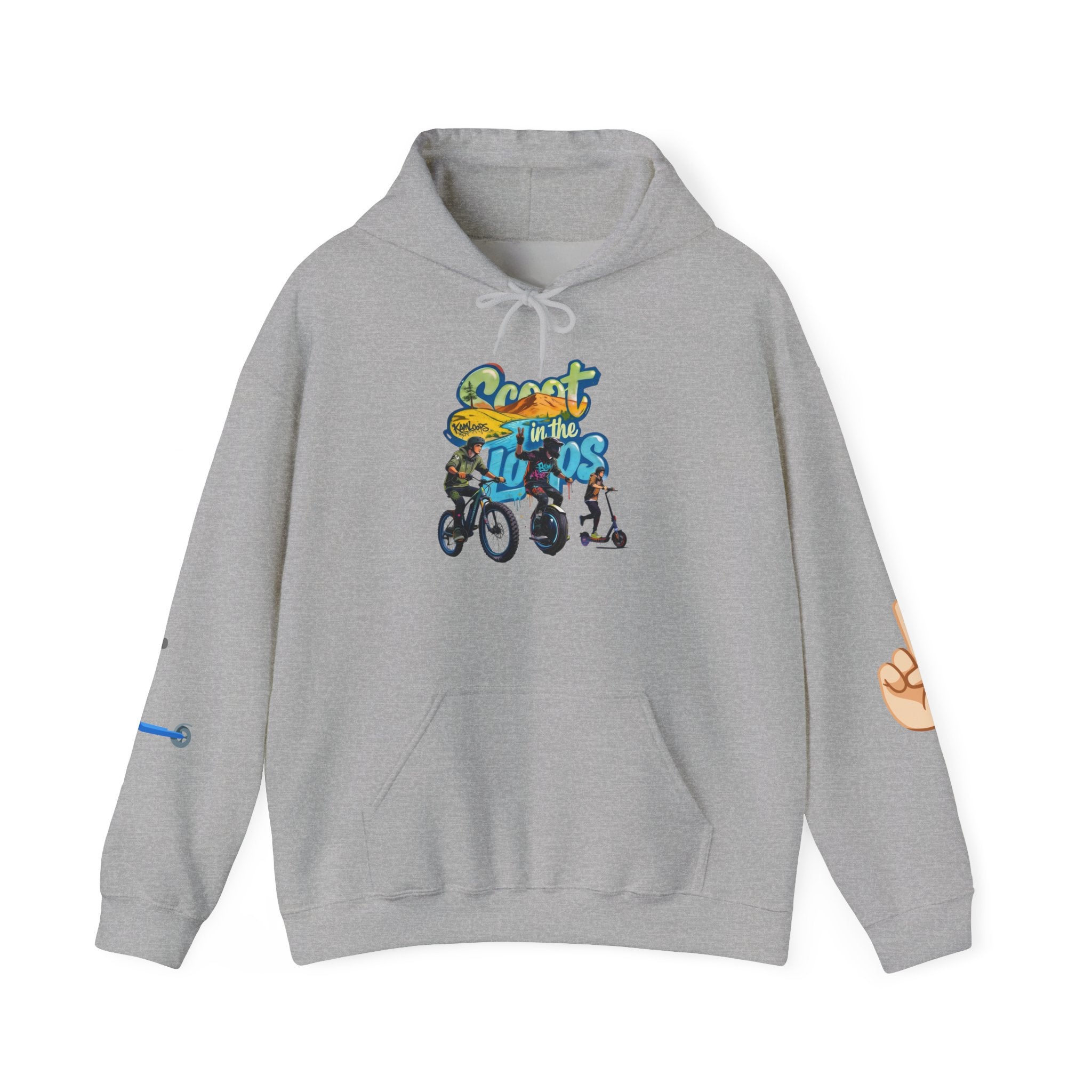 Rider Peace Sign Hoodie — Motorcycle & Scooter Graphic Pullover