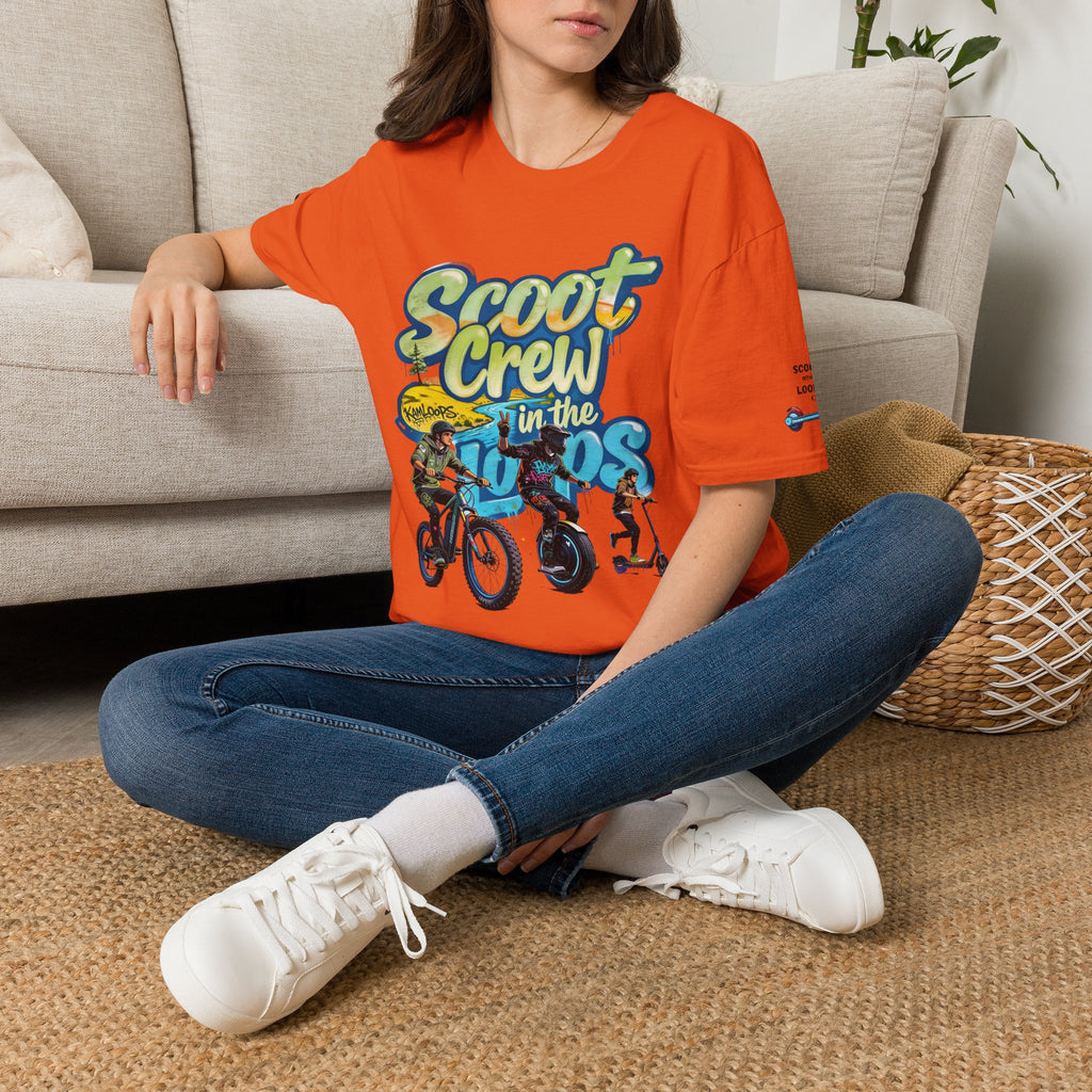 Scoot Crew Graphic Tee — "Scoot Crew in the" Scooter Skateboard Bike Design