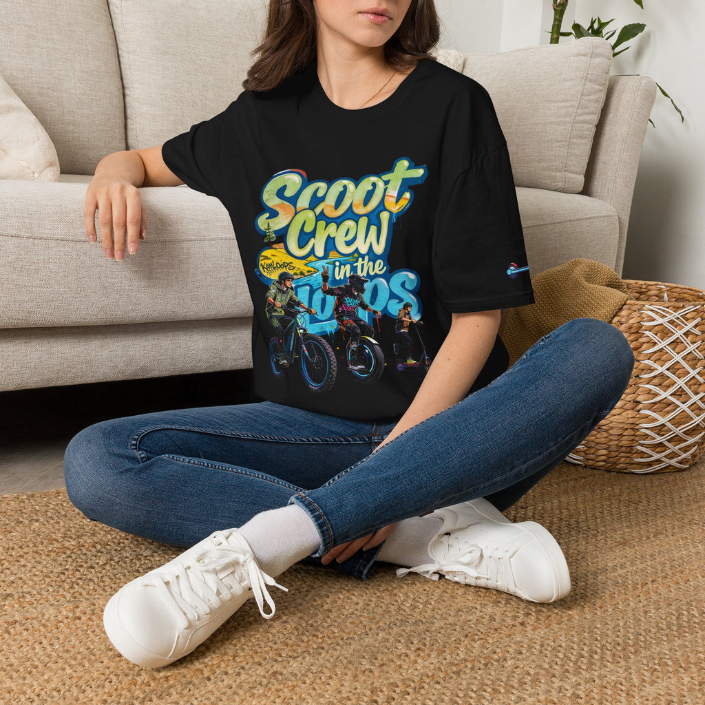 Scoot Crew Graphic Tee — "Scoot Crew in the" Scooter Skateboard Bike Design