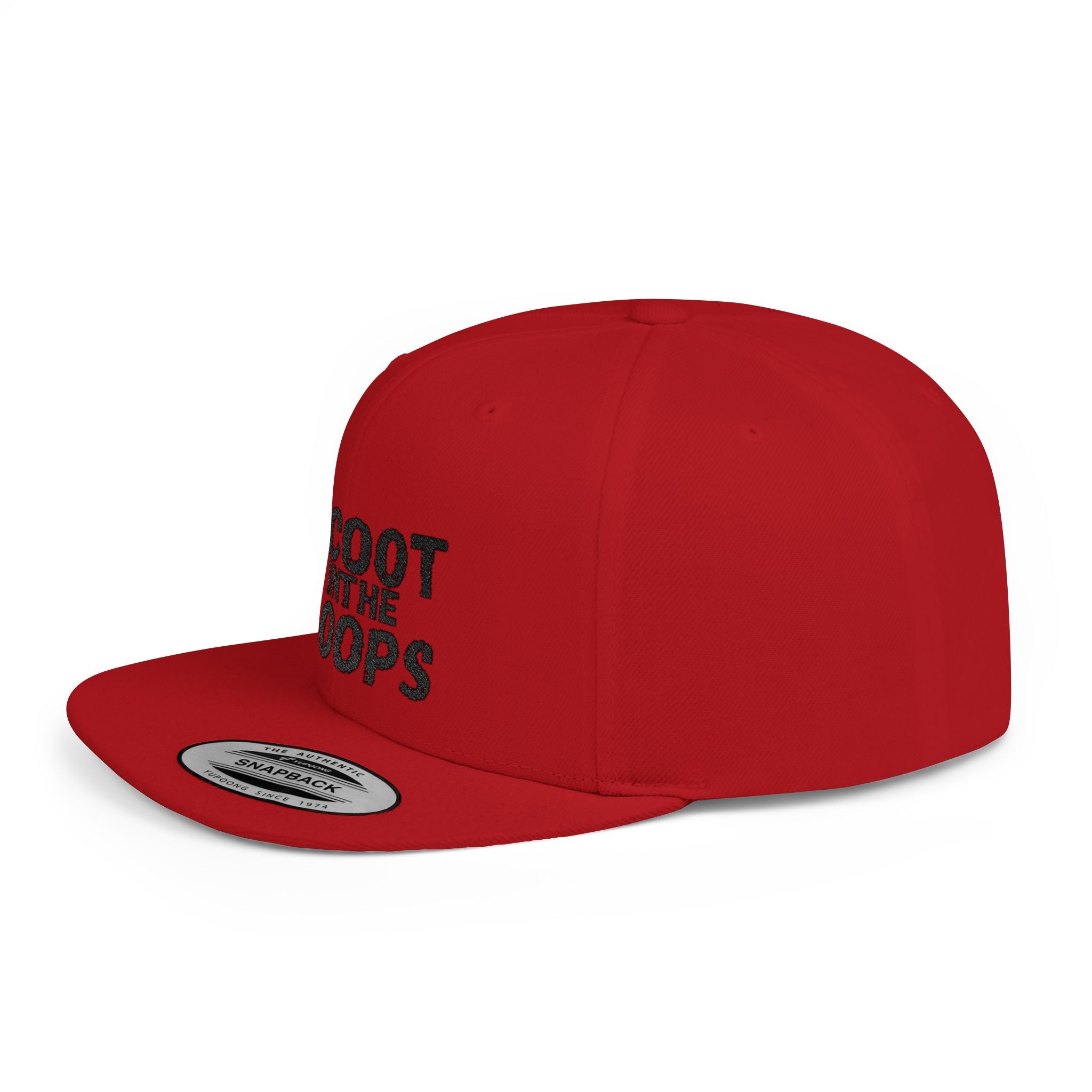 Scoot in the Loops Flat Bill Snapback Hat — Skate Scooter Streetwear Cap
