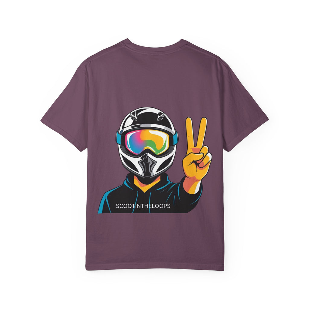 Scoot Helmet Graphic T-Shirt Peace