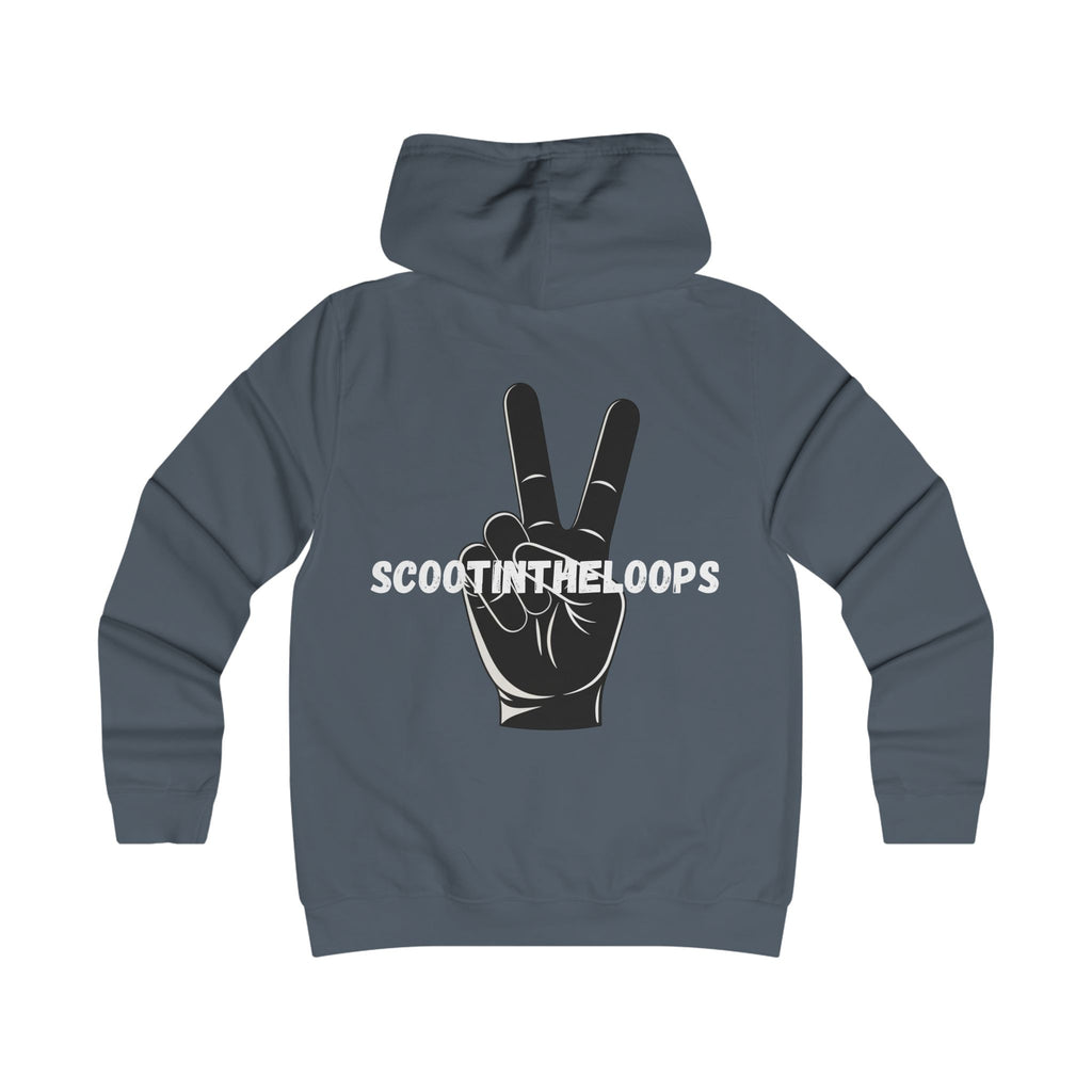 Snowboard Peace Sign Hoodie — Ski/Snowboard Helmet Graphic Pullover