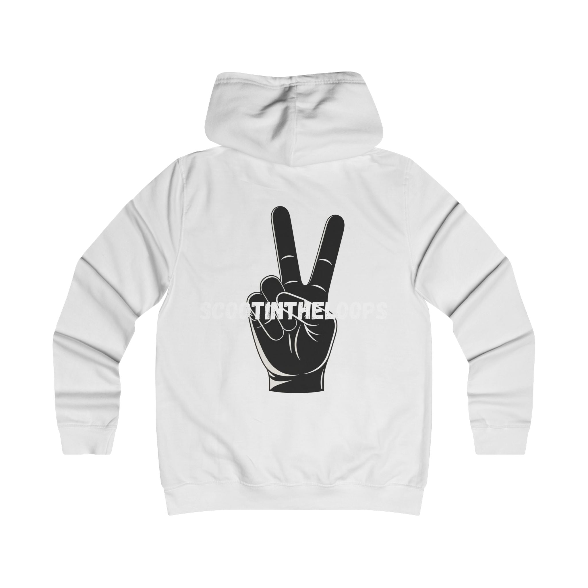 Snowboard Peace Sign Hoodie — Ski/Snowboard Helmet Graphic Pullover