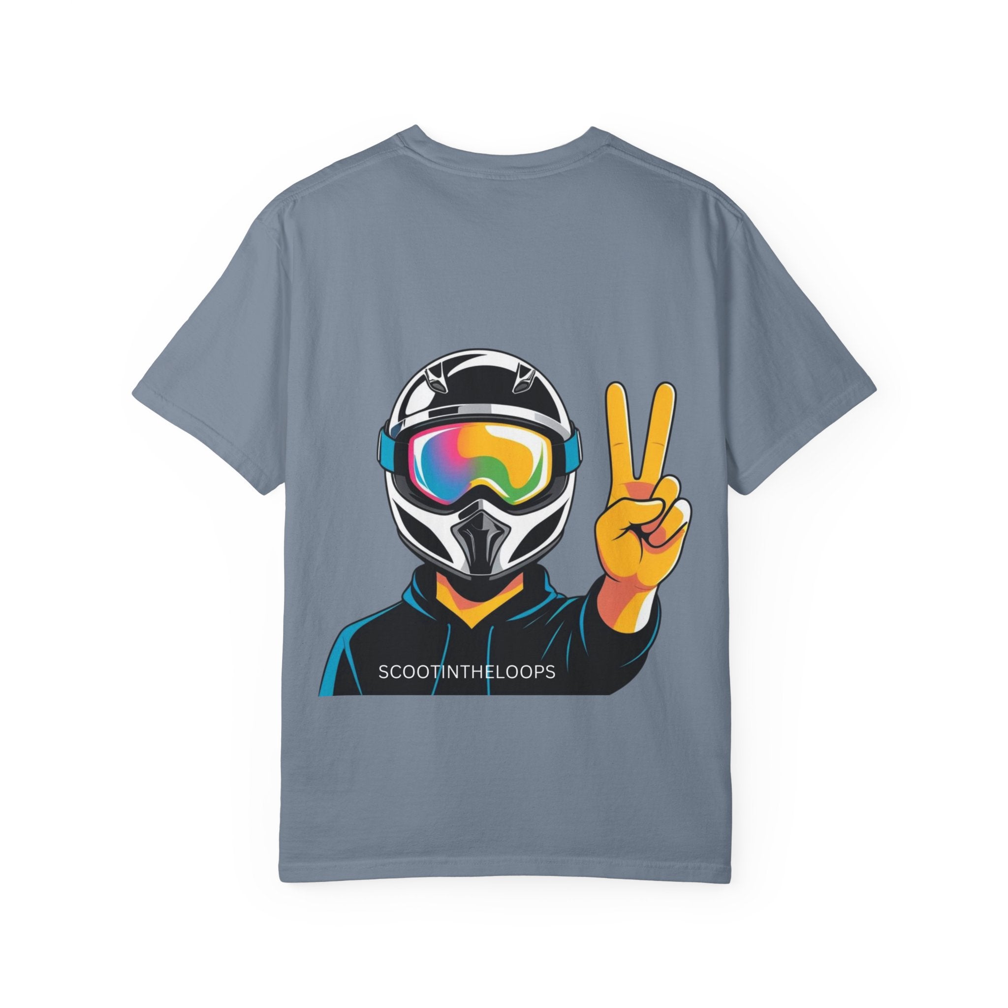 Scoot Helmet Graphic T-Shirt Peace