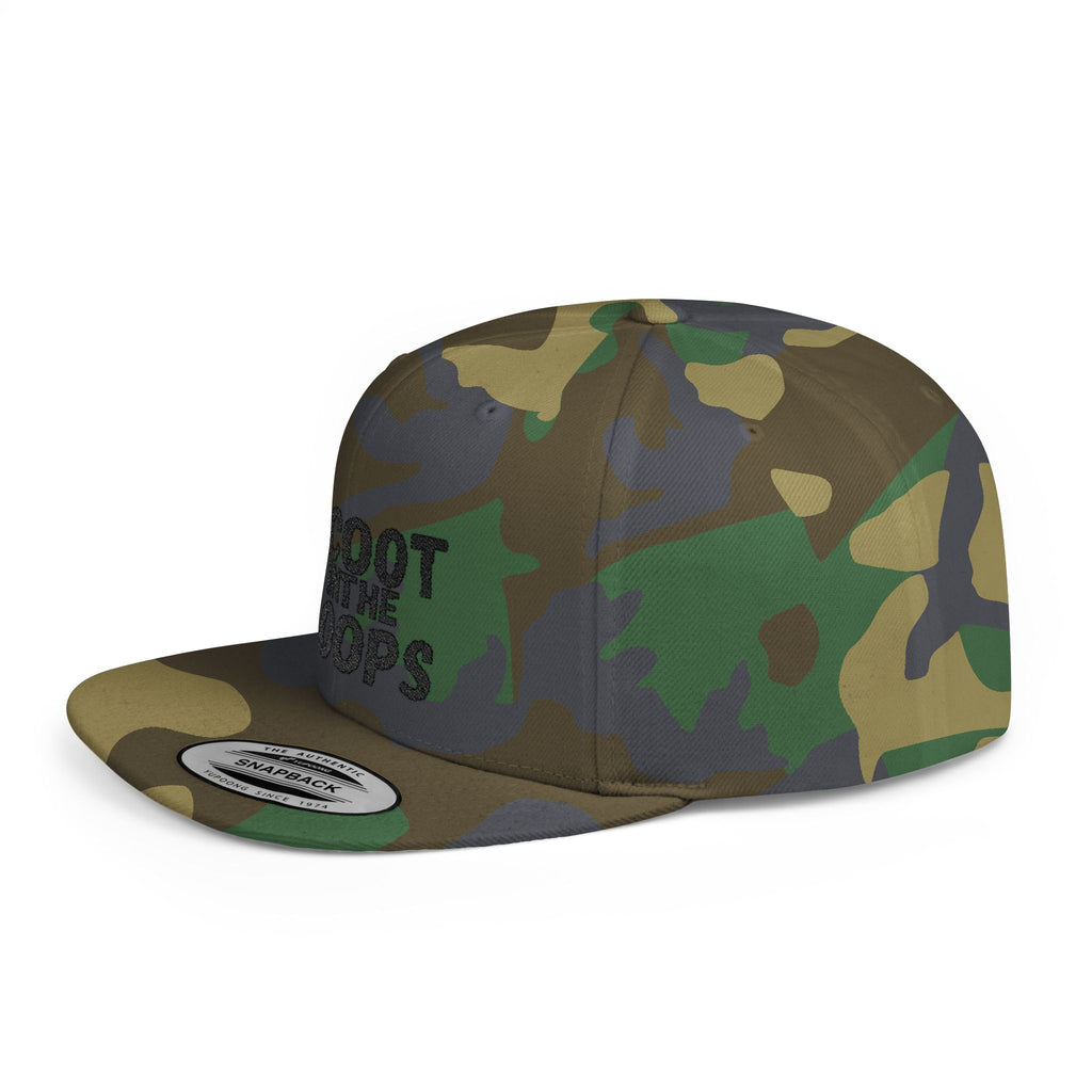 Scoot in the Loops Flat Bill Snapback Hat — Skate Scooter Streetwear Cap