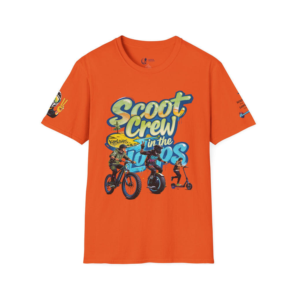 Scoot Crew Graphic Tee — "Scoot Crew in the" Scooter Skateboard Bike Design