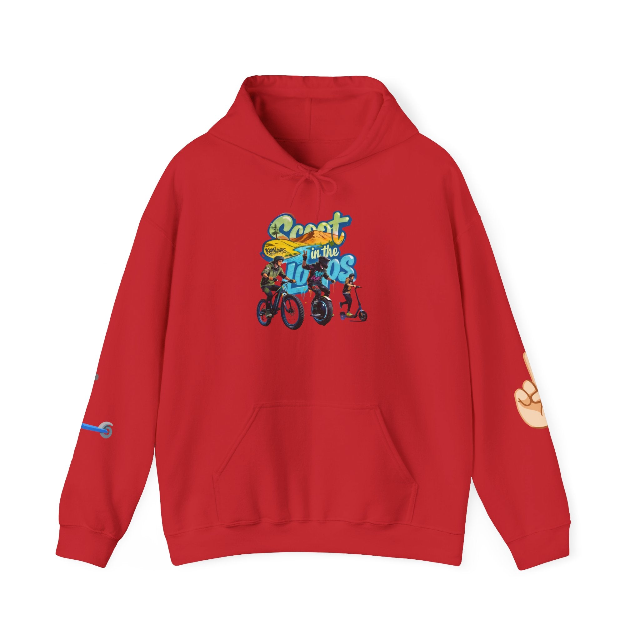 Rider Peace Sign Hoodie — Motorcycle & Scooter Graphic Pullover