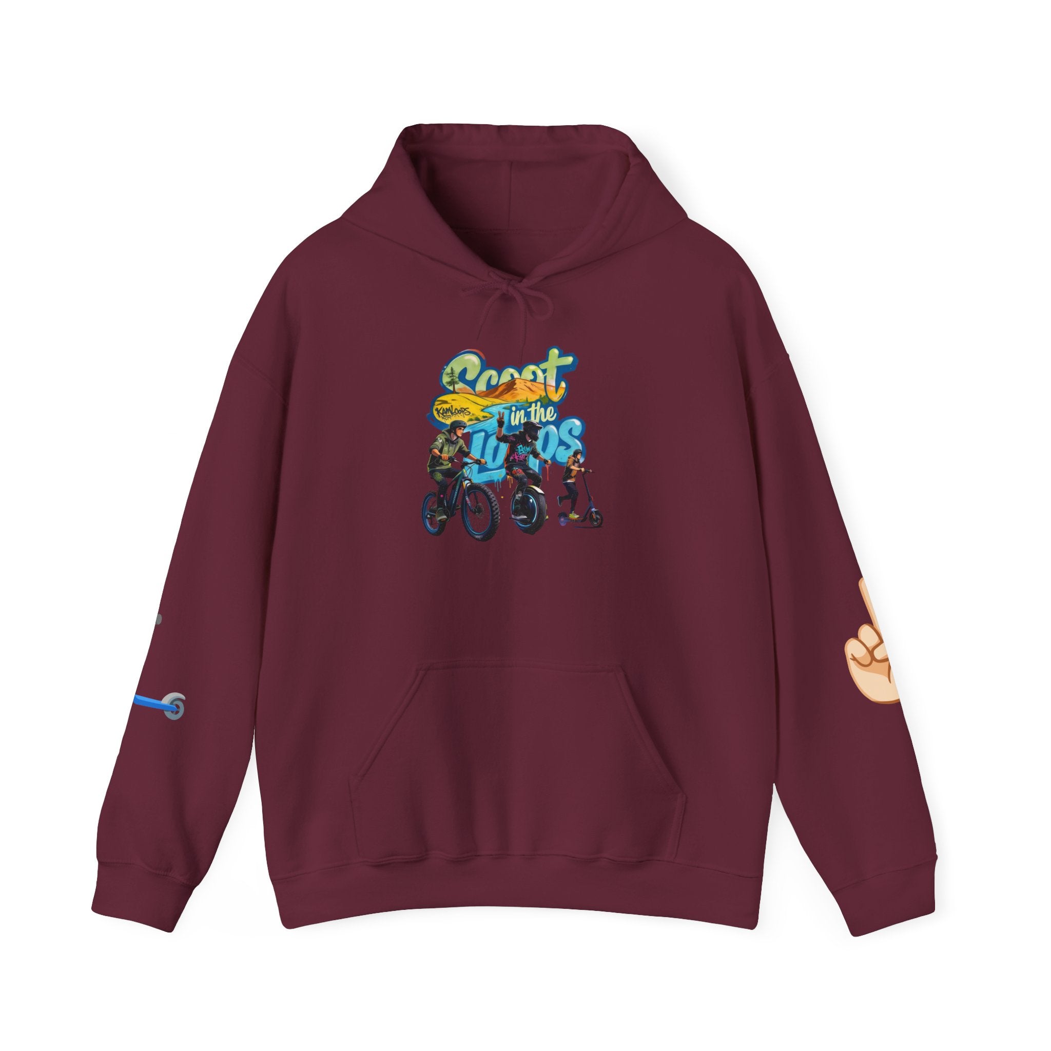Rider Peace Sign Hoodie — Motorcycle & Scooter Graphic Pullover
