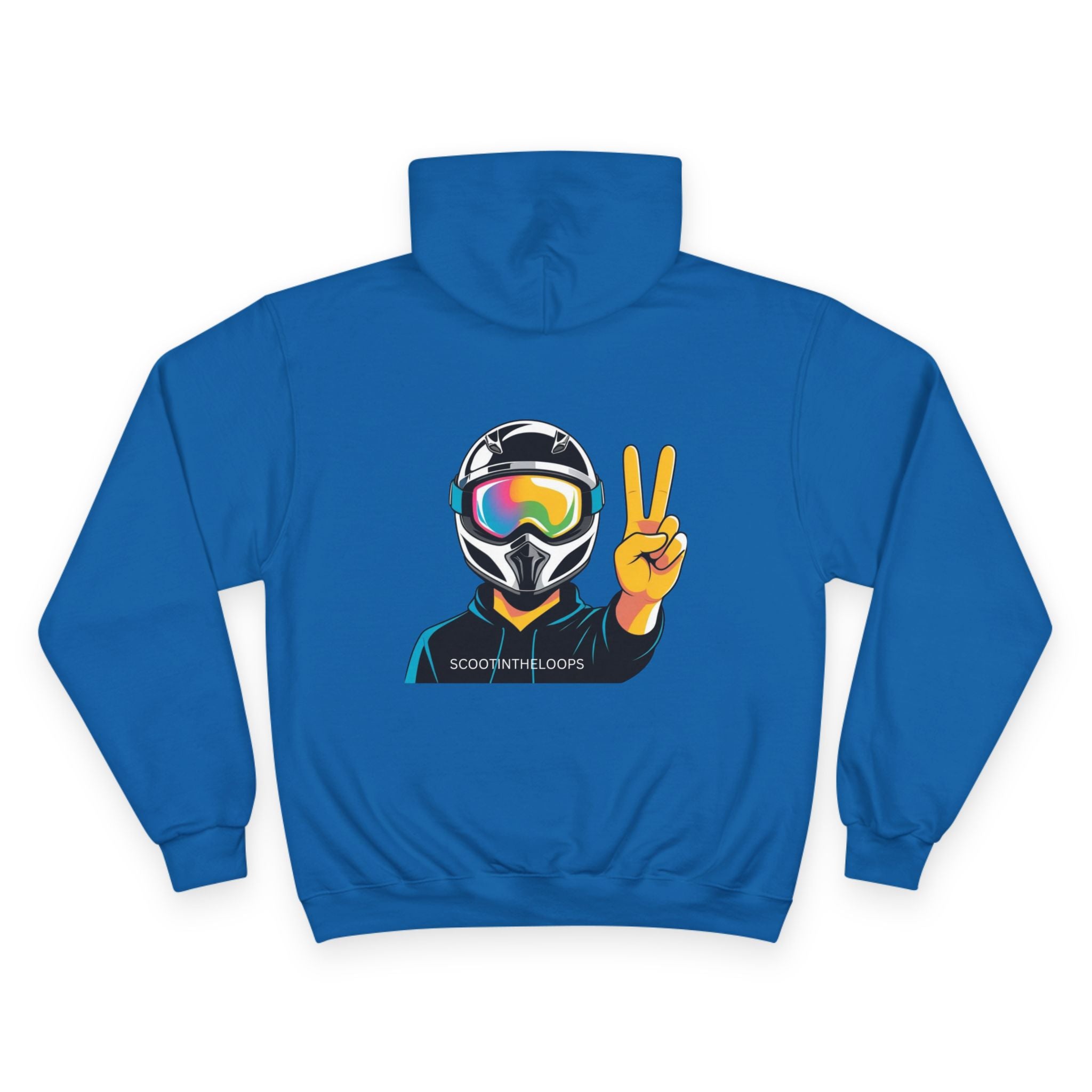 Scoot and Loops Hoodie – Electric Scooter Rider Peace Sign Pullover