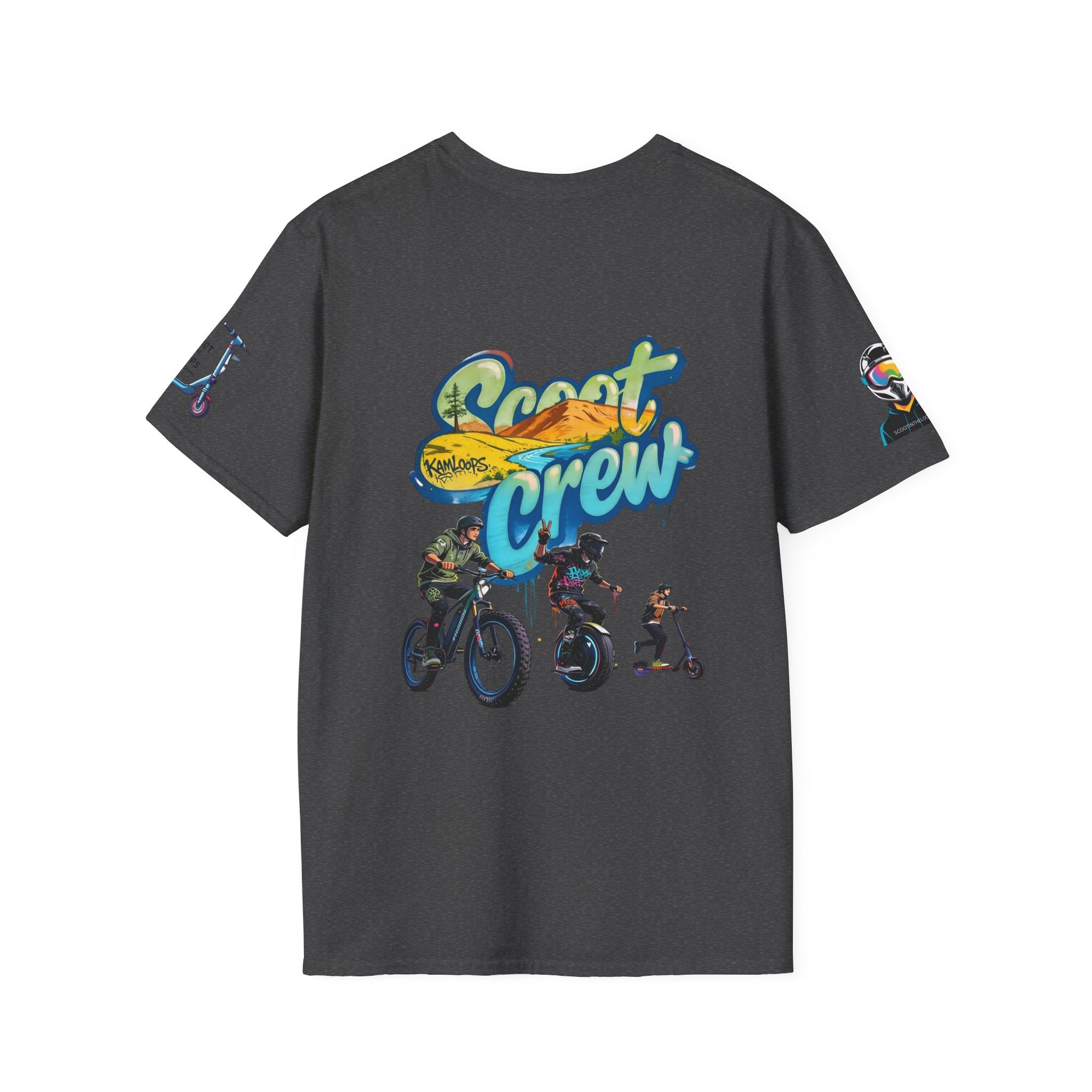 Scoot Crew Graphic Tee — "Scoot Crew in the" Scooter Skateboard Bike Design